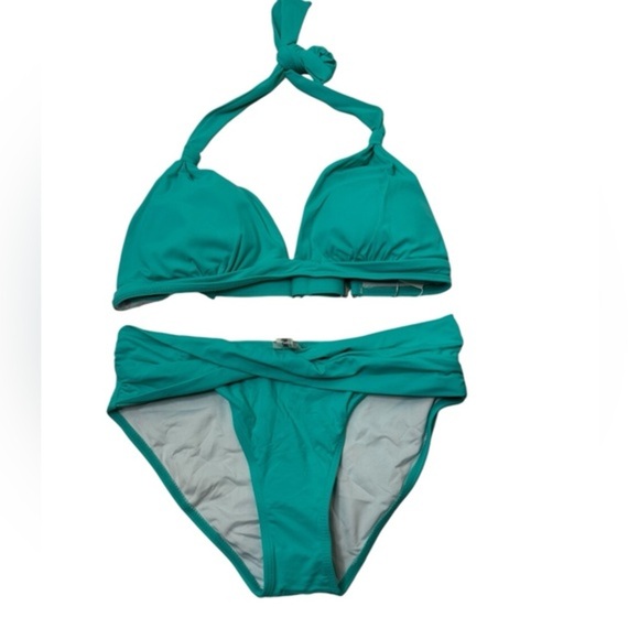 Yonique Two Piece Bathing Suit Push Up Bikini Set Halter Women’s Size SMALL - Picture 1 of 5